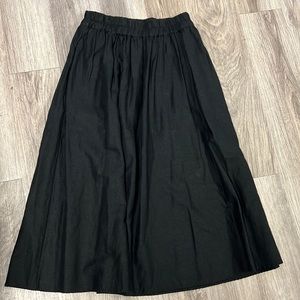 Black midi skirt